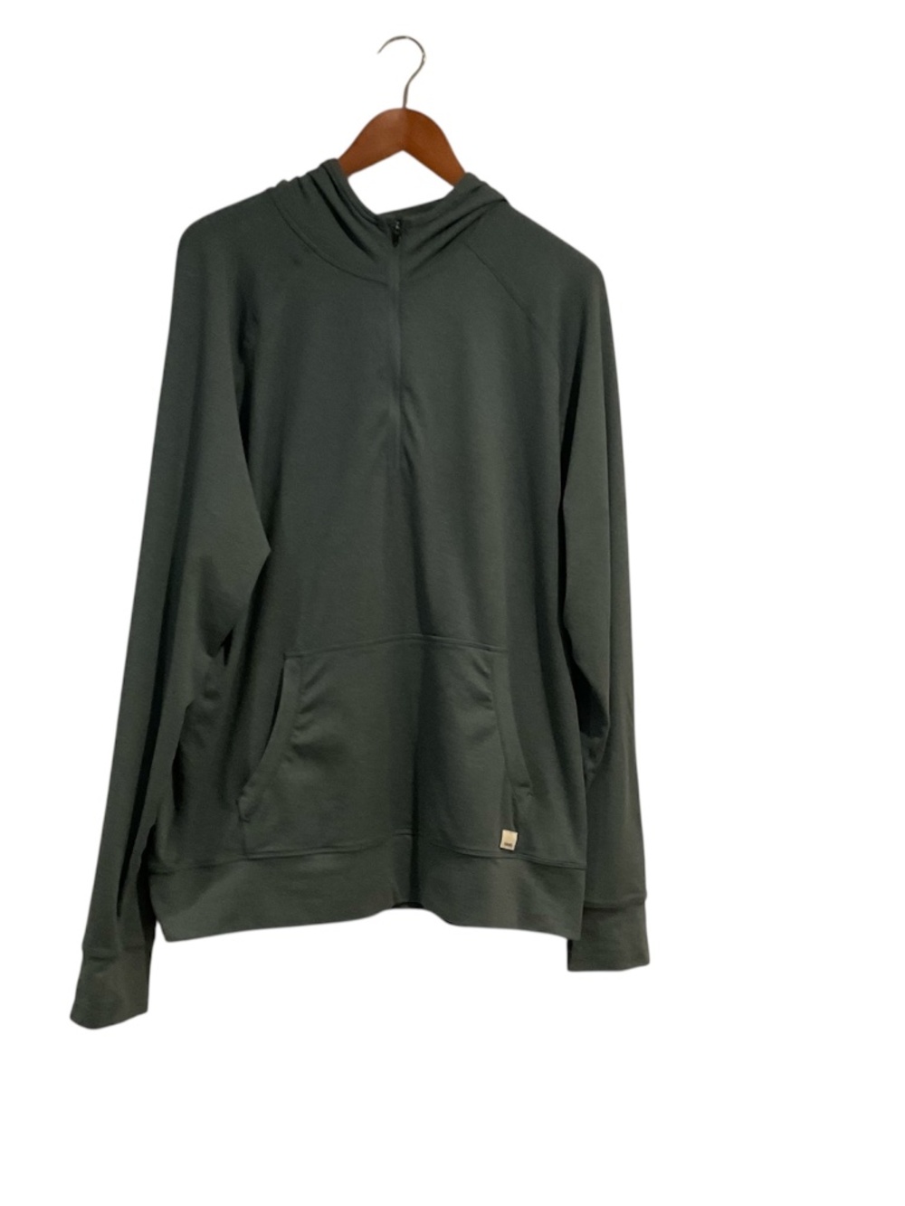 Vuori Men’s Ponto Performance Half-Zip Hoodie Sz L Dusty Pine Athleisure - Picture 2 of 10